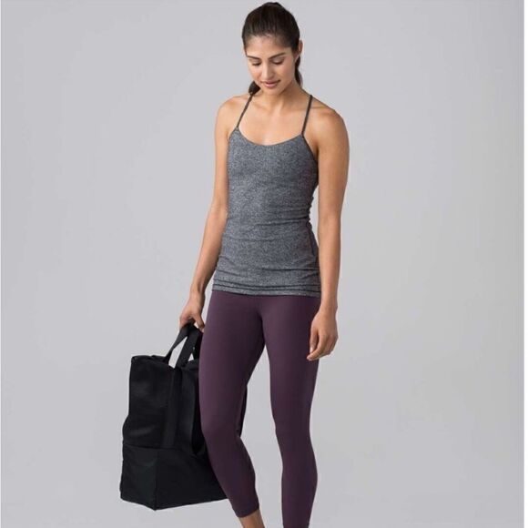 LULULEMON Power Pose Tank Heathered Black 6 - Picture 2 of 8
